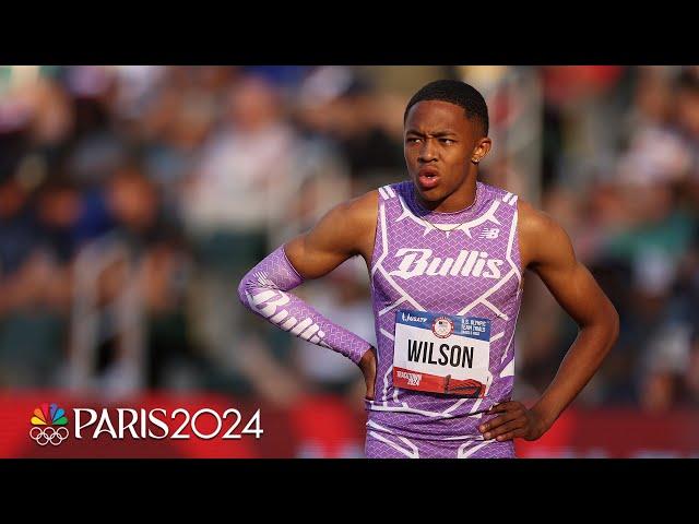 16-year-old Quincy Wilson sets another U18 WORLD RECORD in 400m semifinals at Trials | NBC Sports