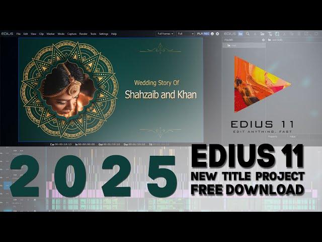 Edius New Title Project 2025 Free Download  By Bandish INVITATION 2025 By Shahzaib Pardesi Official