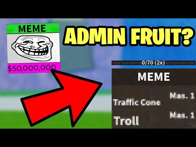 THE ADMIN MEME DEVIL FRUIT SHOWCASE IN BLOX FRUITS!