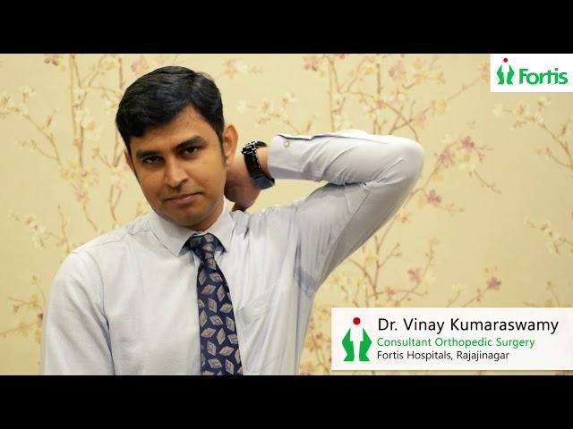 Dr  Vinay Kumaraswamy on Common Shoulder Problems