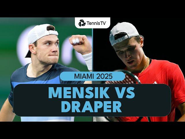 Jack Draper Plays First Match Since Indian Wells Title vs Jakub Mensik  | Miami 2025 Highlights