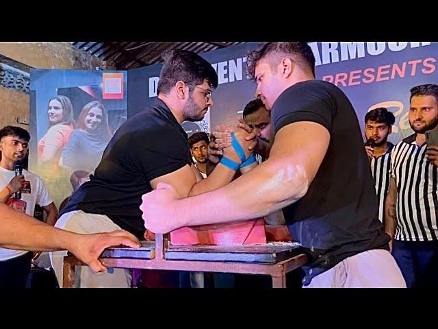 AABHAS RANA VS YUVRAJ VERMA||COC FINAL BOUT AT MODINAGAR ARMWRESTLING COMPETITION