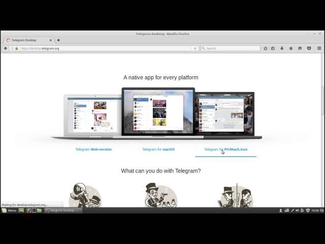 Install Telegram on Linux Mint 18 'Sarah'