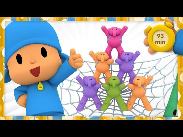 POCOYO AND NINA - Learn about elephants [93 minutes] |ANIMATED CARTOON for Children | FULL episodes