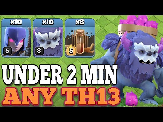 EASY STRATEGY | Th13 Yeti Witch Quake Attack Strategy | Th13 Yeti Witch | Best Th13 Attack Strategy|