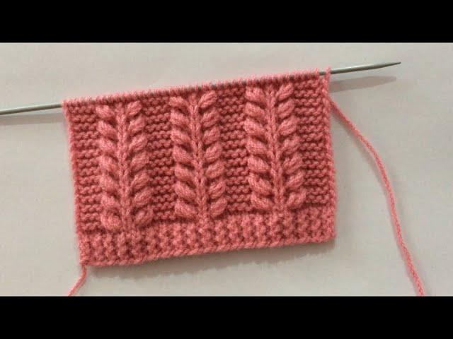 Beautiful Knitting Stitch Pattern For Sweater/Cardigan