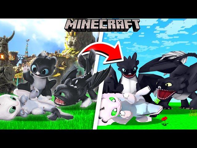 Minecraft BUT... We get new NIGHTFURY BABIES...