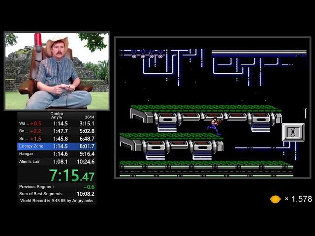 Contra NES speedrun in 10:23 by Arcus