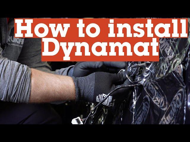 How to install Dynamat vibration damping material | Crutchfield