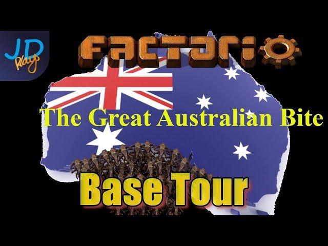 Factorio Base Tour - Great Australian Bite - Community map