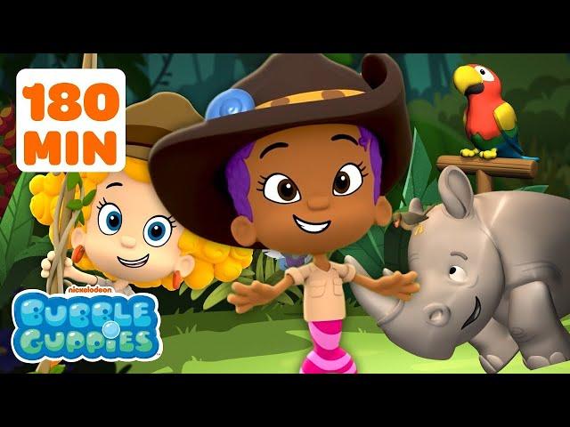 3 HOURS of Animal Adventures!  | Bubble Guppies | Nick Jr.