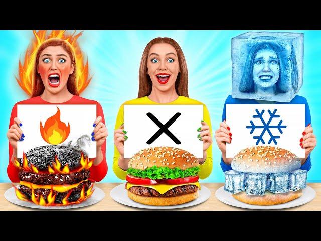 تحدي ساخن أو بارد أو لا شيء | لحظات مضحكة Multi DO Food Challenge