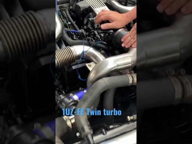 Toyota 1UZ-FE custom twin turbo (using stock ecu to try start)