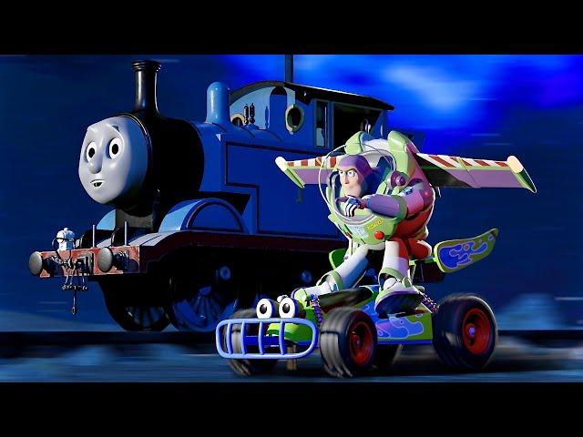 Buzz Lightyear and Thomas the Tank Engine - End of the road