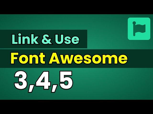 How to Link & Use Font Awesome Icons in Web Page Properly & Efficiently | PRO Techniques