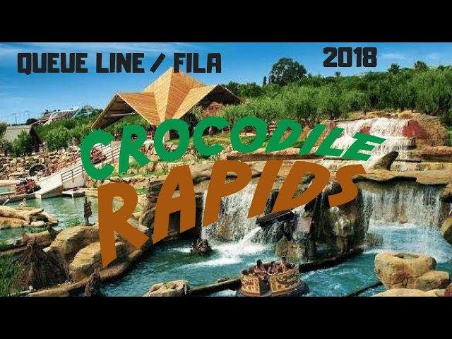 Fila Crocodile Rapids, Queue line Crocodile Rapids - Etnaland, Sicily (2018)