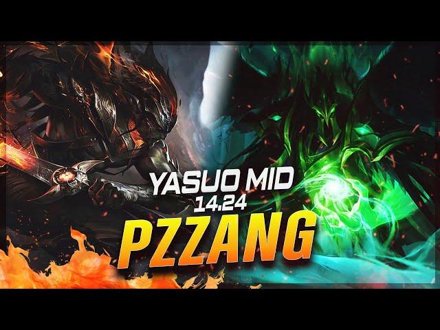 PZ ZZANG - Yasuo vs Swain MID Patch 14.24 - Grandmaster Yasuo Gameplay