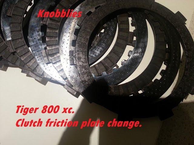 Tiger 800 xc Clutch friction plate change