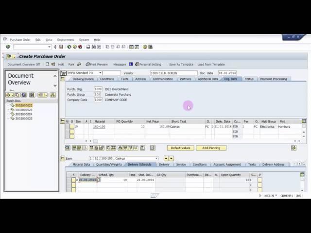 How to create a Purchase Order wrt another Purchase Order in SAP - SAP MM Basic Video