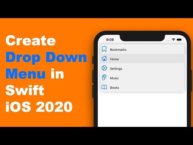 Create Drop Down Menu in Swift App (Xcode 12) - 2023