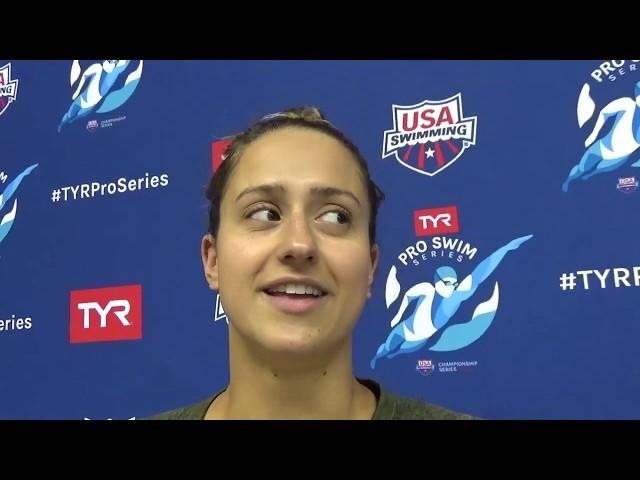 Ali DeLoof Explains Move From Michigan to San Diego, (Knoxville Pro Swim Series)