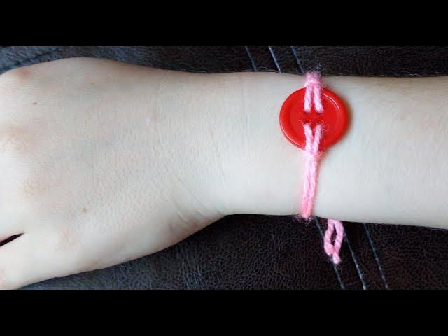 #Bracelet of 1 button with your own hands (in 1 minute)#