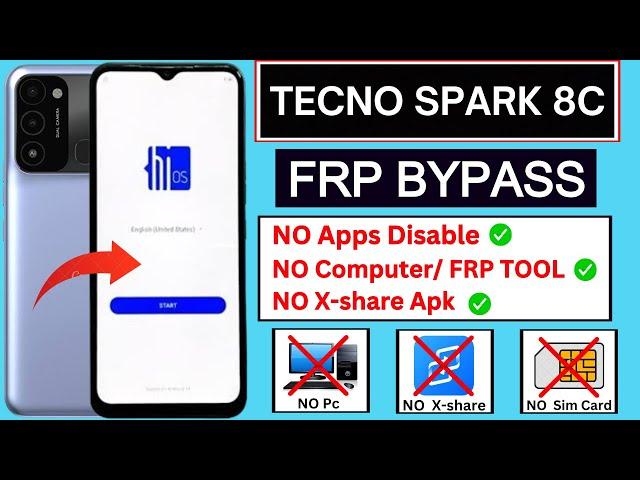 Tecno Spark 8C FRP Bypass | Tecno (KG5k) Google Account Bypass Without PC | New Solution 2024