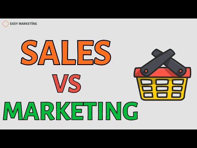 Sales vs Marketing: What is the difference between sales and marketing?