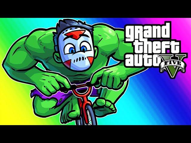 GTA5 Mods Funny Moments - Hulk Player Model (Sumo)