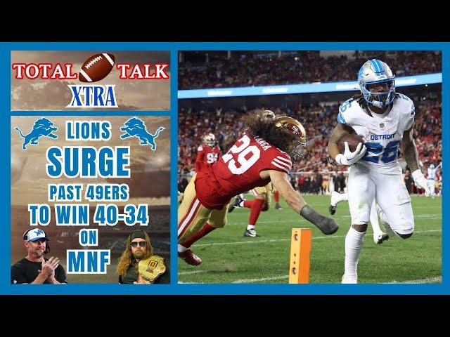 Lions SURGE past 49ers with 40-34 win on MNF | TFT XTRA – 1.3.25