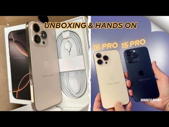 iPhone 16 Pro Unboxing & Hands On! & Compared iPhone 15 Pro