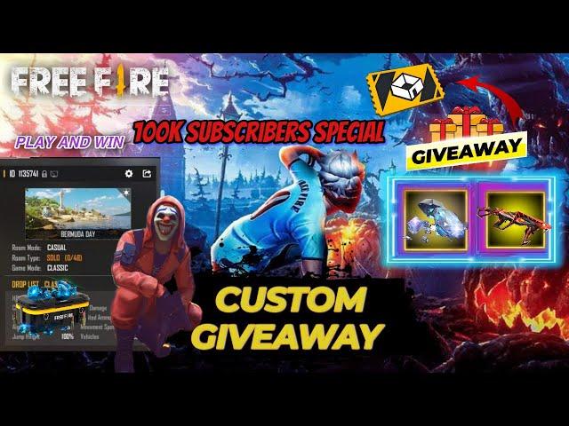 FREE FIRE LIVE GIVEAWAY CUSTOM ROOM | FF LIVE DIAMOND GIVEAWAY |#lokeshgamer #gyangaming #live