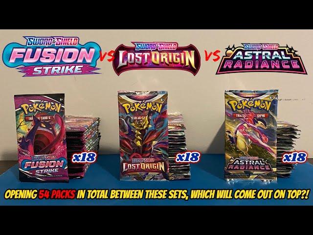 FUSION STRIKE vs LOST ORIGIN vs ASTRAL RADIANCE Pokemon Card Opening Battle!