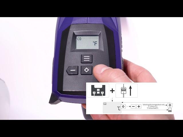 Tutorial | HG 330/530-A - Selecting the temperature unit