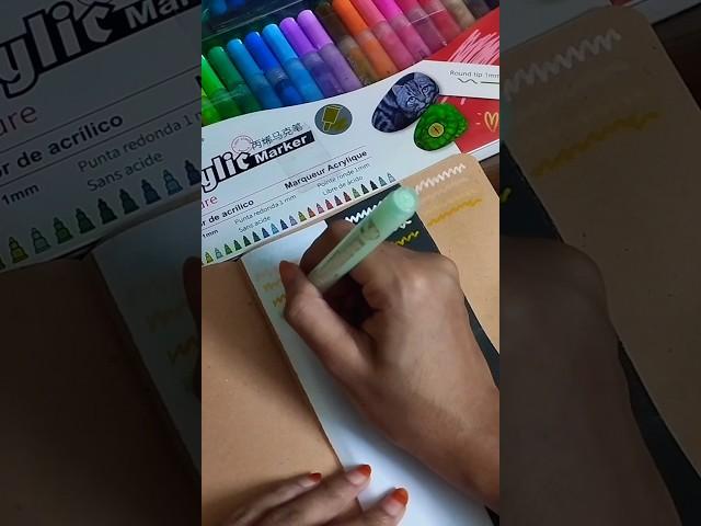 Acrylic Marker ️ #satisfying #acrylicmarker #acrylicpainting #acrylic #maker #pen #shorts