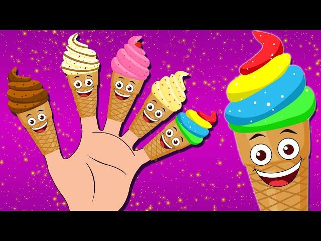 Ice Cream Finger Family | More Finger Family Songs By @kidscamp  Nursery Rhymes Club