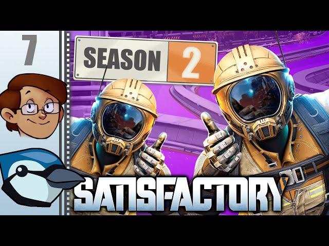 Let's Play Satisfactory Multiplayer Season 2 Part 7 - First Try at... an Actual Building