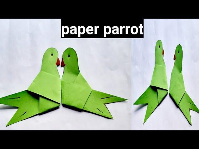 How to make paper parrots /One minute paper parrot/One minute craft #short