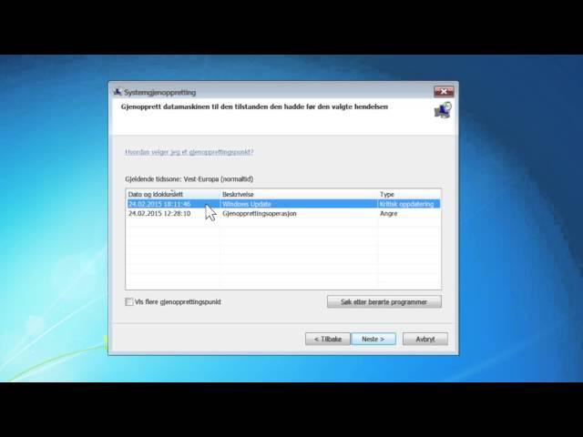 Eksperthjelp: Hvordan gjenopprette din PC til et tidligere tidspunkt? | Telenor Norge