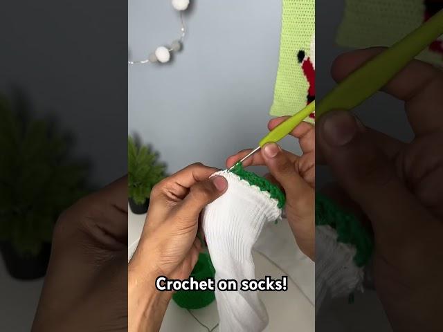 Crochet on Socks