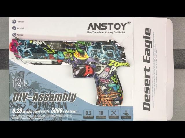 Unboxing 2: ANSTOY GEL BLASTER: DESERT EAGLE MODEL HANDGUN STYLE - TOP LOADING