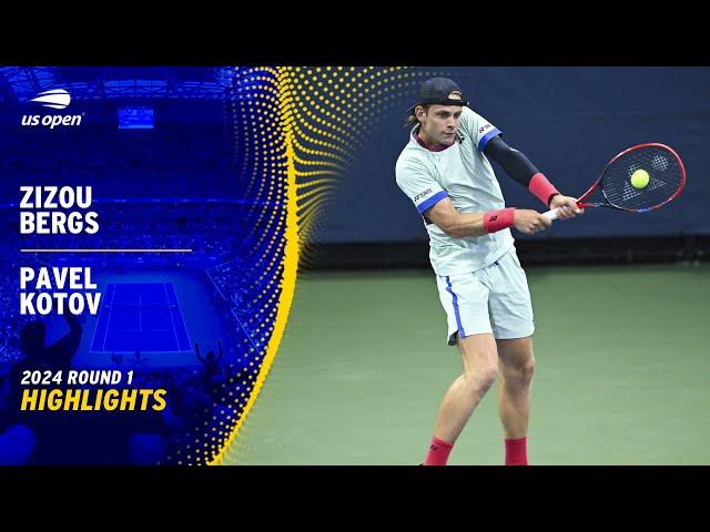 Zizou Bergs vs. Pavel Kotov Highlights | 2024 US Open Round 1