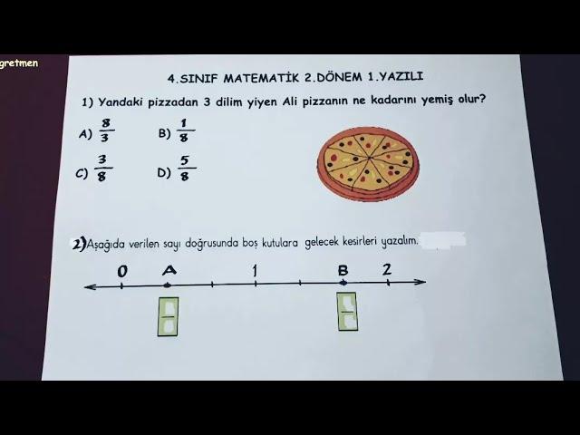 4.sınıf matematik 2.dönem 1.yazılı  @Bulbulogretmen  #matematik #sınav #4sınıf #yazilivideolar