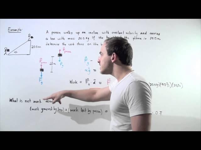 Work by Constant Force Example