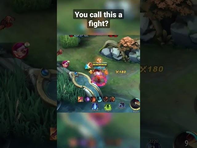 you call this a fight? my turn now #shorts #mobilelegends #short