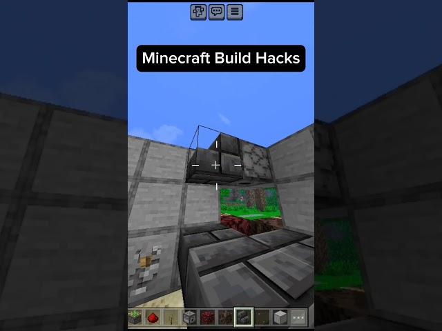 Minecraft Cool Build Hack #viral #buildhack #shorts #minecaftpe #minecraft #