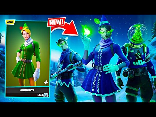 New MINTY ELF Skin! Winning in Duos w/ My Girlfriend! (Fortnite)