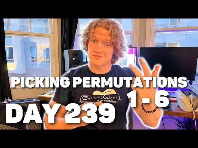 Pedal Steel Everyday - Day 239 - Picking Permutations [1-6]