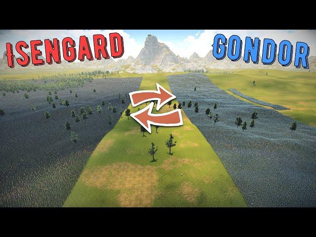 1,000,000 Isengard Orcs vs Army Of Gondor - UEBS 2