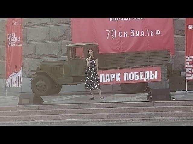 День города Москвы. Парк Победы. Композиция "Московские окна"